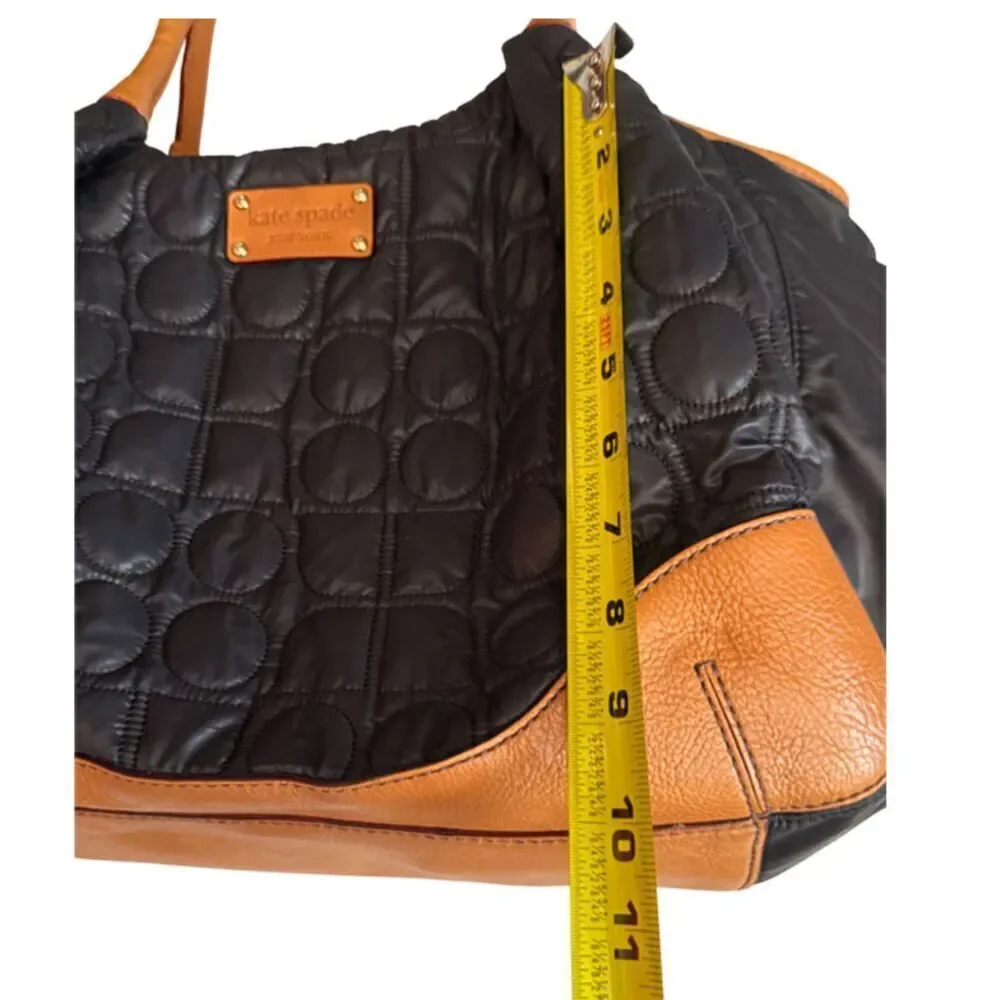 Kate Spade Black and Tan Quilted Baby Diaper Bag